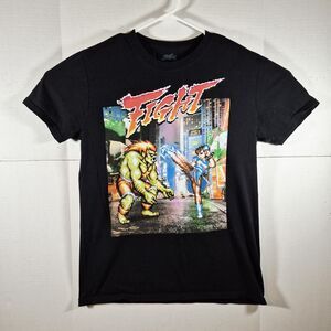 STREET FIGHTER II Arcade Games T Shirt Black Size M 161